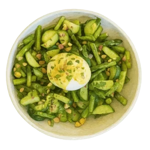 receta Esparragos y pepino
