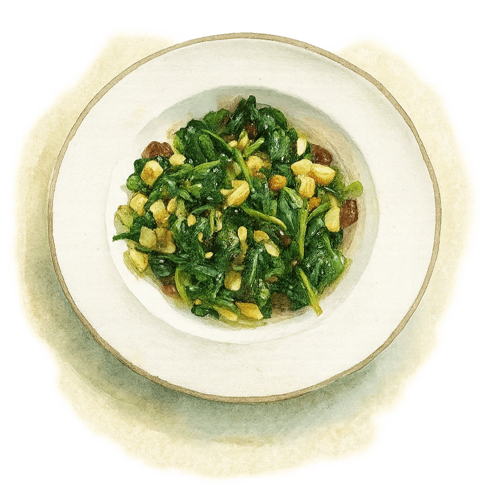 receta espinacas
